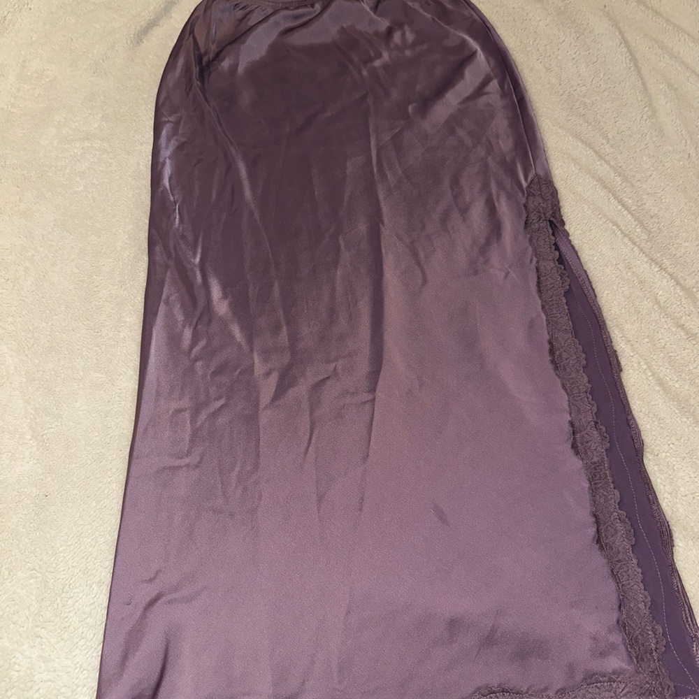 Wild Fable Purple Satin Maxi Skirt
